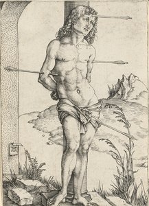 Saint Sebastian Bound to a Column by Albrecht Dürer