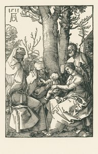 The Holy Family with Joachim and Anna under a Tree by Albrecht Dürer or Duerer