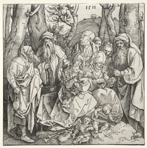 The Holy Family with Two Musician Angels by Albrecht Dürer or Duerer