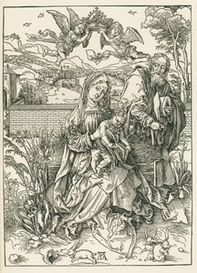 The Holy Family with Three Hares