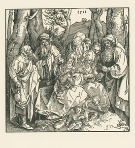 The Holy Kinship with Lute-Playing Angels by Albrecht Dürer or Duerer