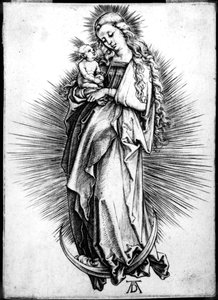 The Virgin and Child on a Crescent