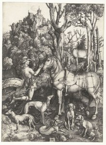 The Vision of St Eustace by Albrecht Dürer or Duerer