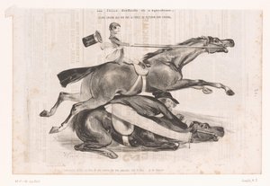 Young Man Losing Control of His Horse