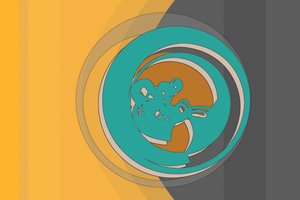 Dynamic Teal Swirl by Alejandra Winkhaus