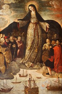 Virgen of los Mareantes altarpiece (detail) by Alejo Fernandez