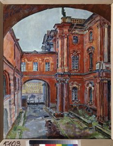 The Interior Courtyard of the Hermitage (Saint Petersburg)