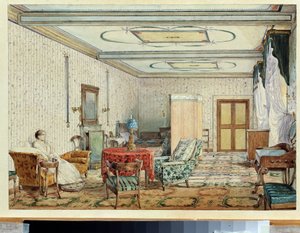 Interior by Aleksandr Andreevich Ivanov