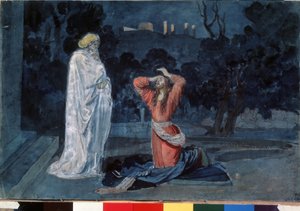 Jesus in the Garden of Gethsemane by Aleksandr Andreevich Ivanov