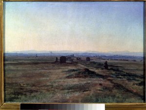 View of the Via Appia at Sunset (1845)