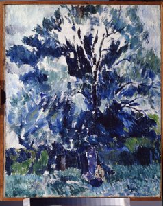 Landscape. Under the Tree by Aleksandr Davidovic Drevin