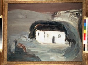 Landscape with a White House by Aleksandr Davidovic Drevin