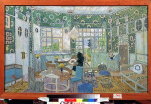 Stage Design for the Theatre Play Little Eyolf by H. Ibsen by Aleksandr Jakovlevic Golovin