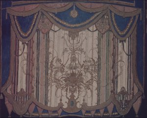 Design of Curtain for the Theatre Play The Masquerade by M. Lermontov, 1917