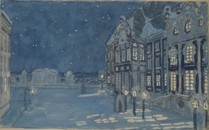 Winter Palace. Stage design for the opera The Ice House by A. Koreshchenko