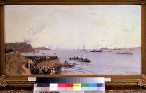 Arrival of Emperor Alexander III in Sevastopol by Aleksandr Karlovich Beggrov