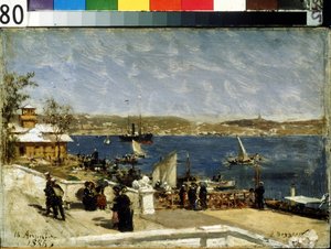 Shore Promenade in Sevastopol by Aleksandr Karlovich Beggrov