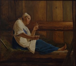 Girl on a Hay Mattress