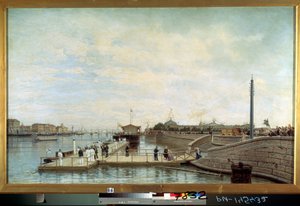 Ceremony for the Bicentennial of the Birth of Tsar Peter I the Great on the Neva in Saint Petersburg by Aleksei Petrovich Bogolyubov
