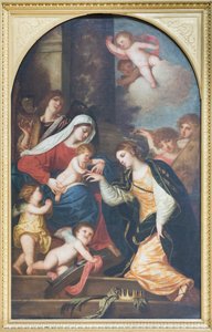 Mystical Wedding of Saint Catherine by Alessandro (1588 1648) Varotari