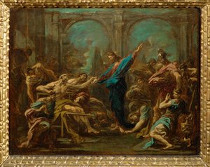 Christ Heals the Lame by Alessandro (style of) Magnasco