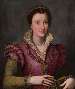 Portrait of a Lady, probably Camilla Martelli de’ Medici by Alessandro Allori