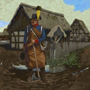 Austrian Pioneer Sapper, circa 1809 by Alessandro Lonati