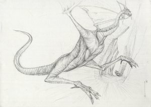 A Dragon (Pencil Sketch)