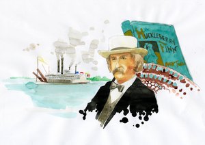 Portrait of Mark Twain