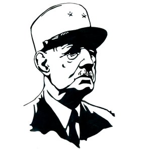 Portrait of Charles de Gaulle by Alessandro Lonati