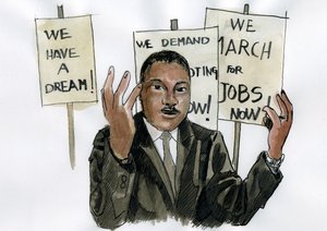 Portrait of Martin Luther King
