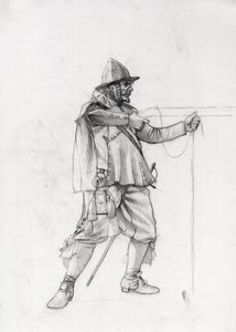 Vessel Soldier of the 17th Century in Firing Position