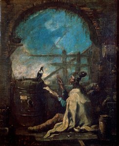A Clown Training a Magpie, late 17th or 18th century