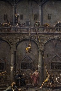 The Arrival and Interrogation of Galley Slaves in the Genoa Prison