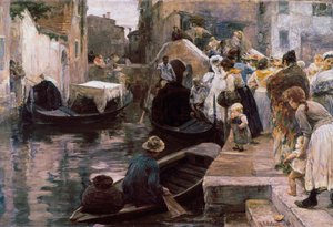 Marriage in Venice by Alessandro Milesi