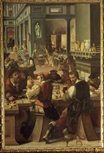 Manierism: A workshop of goldsmith (The Jewellers