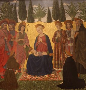 Mary and Child with Eight Saints by Alesso Baldovinetti