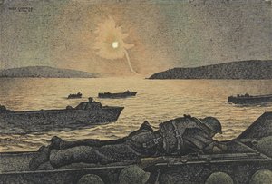A German Flare Goes Up by Alex Colville