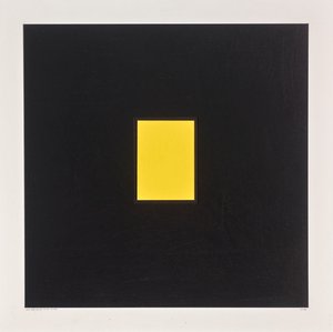 Yellow Rectangle on Black