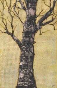 Bare Tree on Gold by Alex Walsh