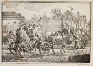 The Coachman with Kindling by after Alexander Orlowski
