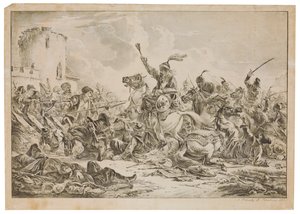 Battle between the Georgians and the Mountain Tribes by Alexander Orlowski