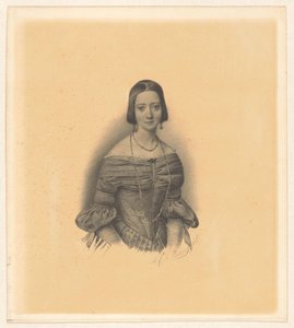 Portrait of Antoinette Marie Henriette Jeanne Reigersman, Wife of Jonkheer Mr Pieter van den Brandeler by Alexander Cesar August Valois (signed by artist)