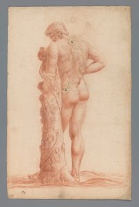 Study of a Statue of a Standing Man with a Child by Alexander Cranendoncq