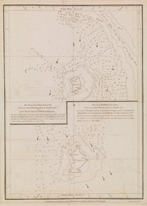 Plan of Eagle Island and Bird Island, late 18th to early 19th century by Alexander Dalrymple