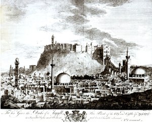 A View of the City and Castle of Aleppo, Syria, 1754 by Alexander Drummond