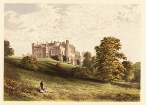 Lambton Castle, County Durham, England, 1880 (engraving) by Alexander Francis (after) Lydon
