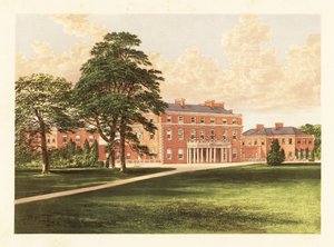 Trafalgar House, Wiltshire, England (engraving) by Alexander Francis (after) Lydon