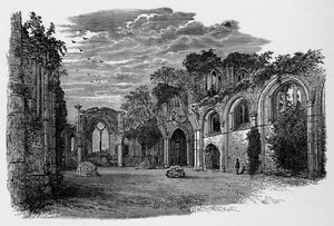 Interior, Looking East, Netley Abbey by Alexander Francis Lydon