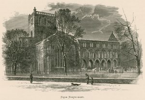 Jedburgh Abbey, From North-east by Alexander Francis Lydon